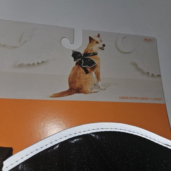 NEW Reflective Bat Wings Halloween Costume Accessory Hyde & Eek Dog Large/XL - Picture 5 of 9